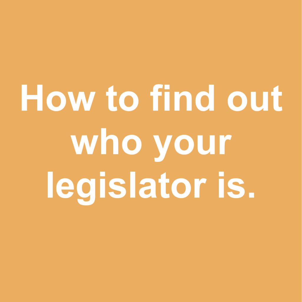 how to find out who your legislator is